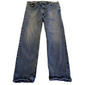 Levis Men's Size 40x36 502 Blue Denim Straight Legs Jeans